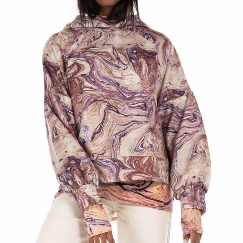 Scotch & Soda Maison Scotch Galaxy Tie Dye Starwatcher Pullover Hoodie Small